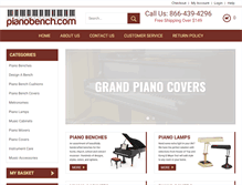 Tablet Screenshot of pianobench.com